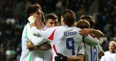 منتخب إيطاليا يكتسح إستونيا بثلاثية فى تصفيات كأس العالم 2026.. فيديو